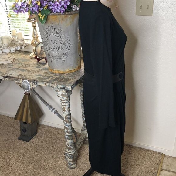 Vintage Samuel Blue Black Knit Dress - Picture 4 of 15